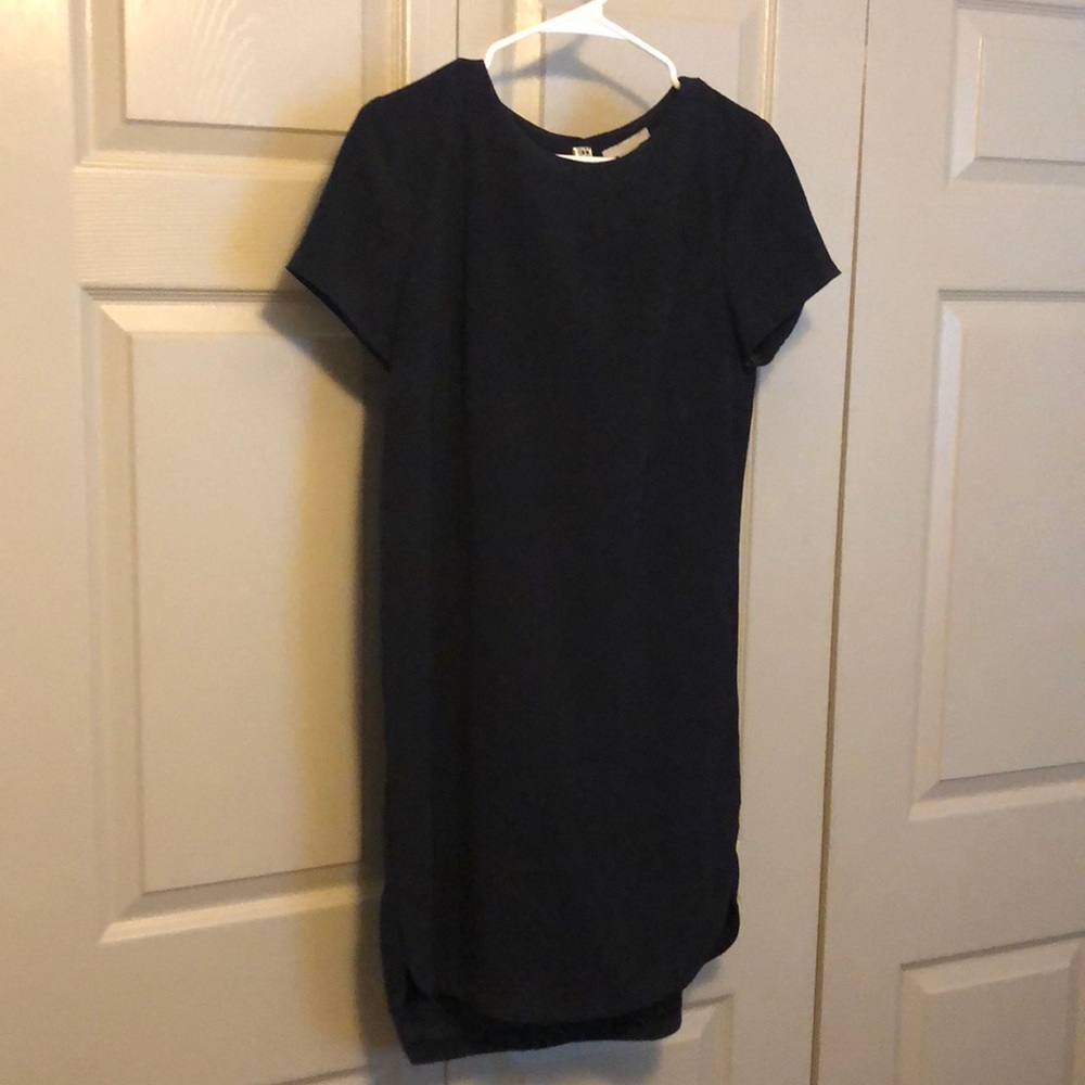 H&M, Navy, Peep Hole Back Shift Dress